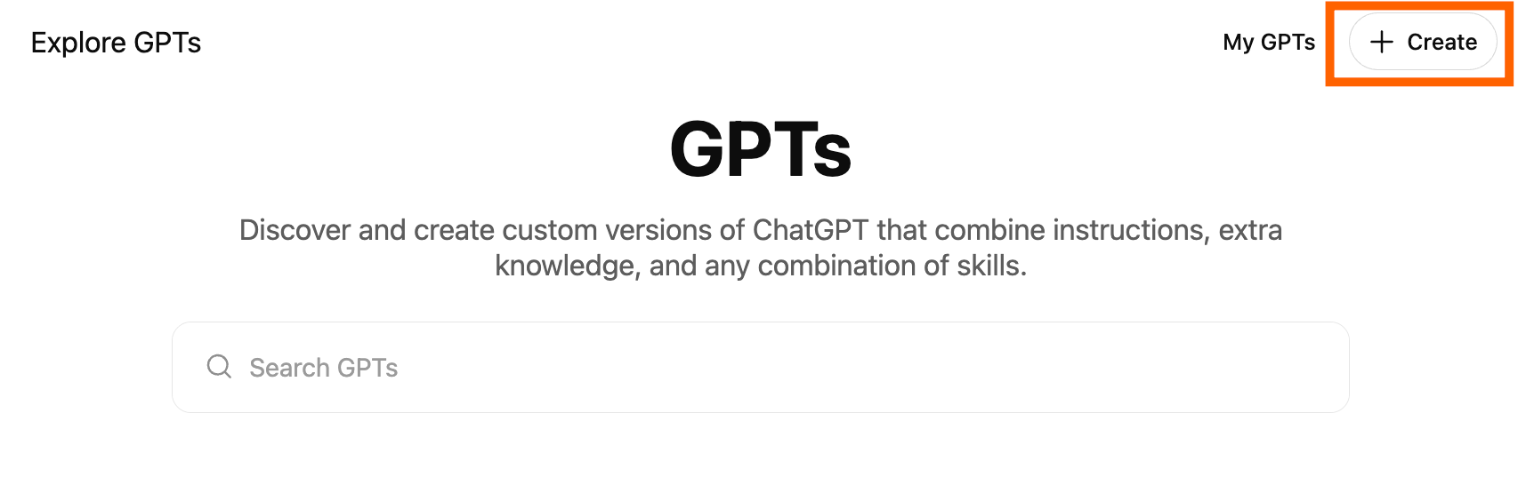 Создание кастомного GPT — интерфейс настройки в ChatGPT