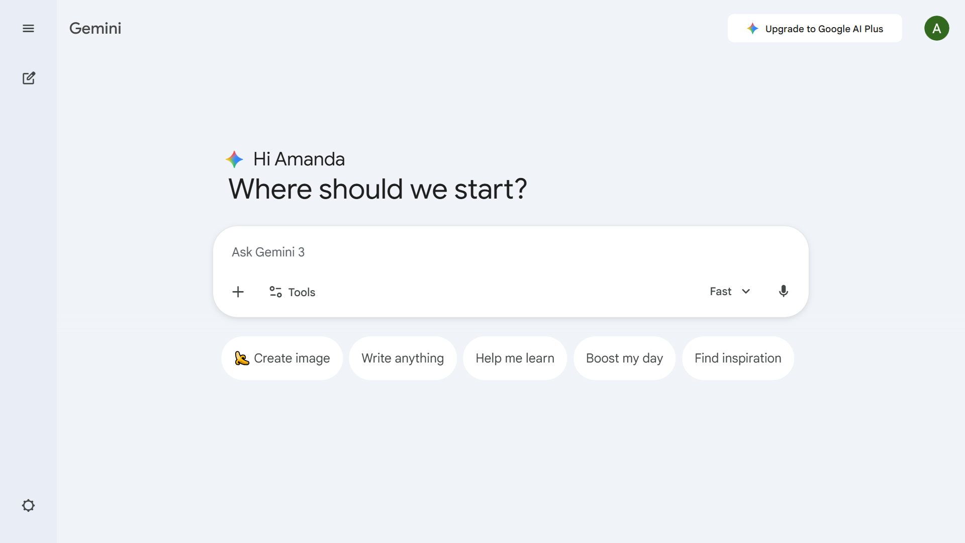 Google Gemini — интерфейс AI-чата от Google