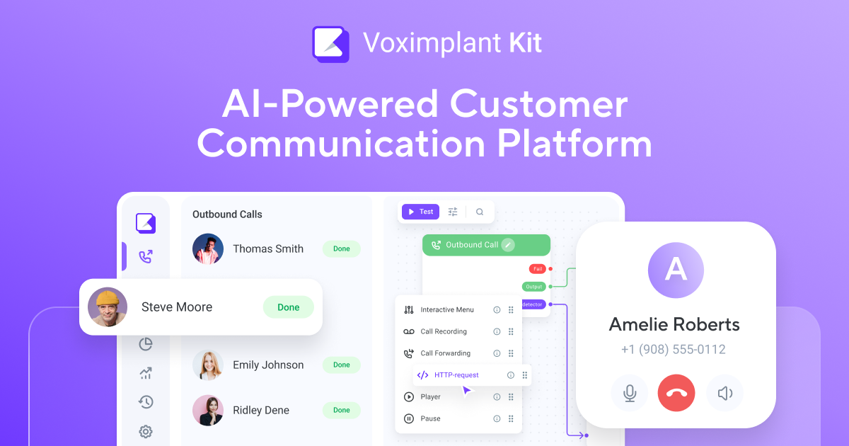 Voximplant Kit — платформа для телефонии с AI-интеграцией