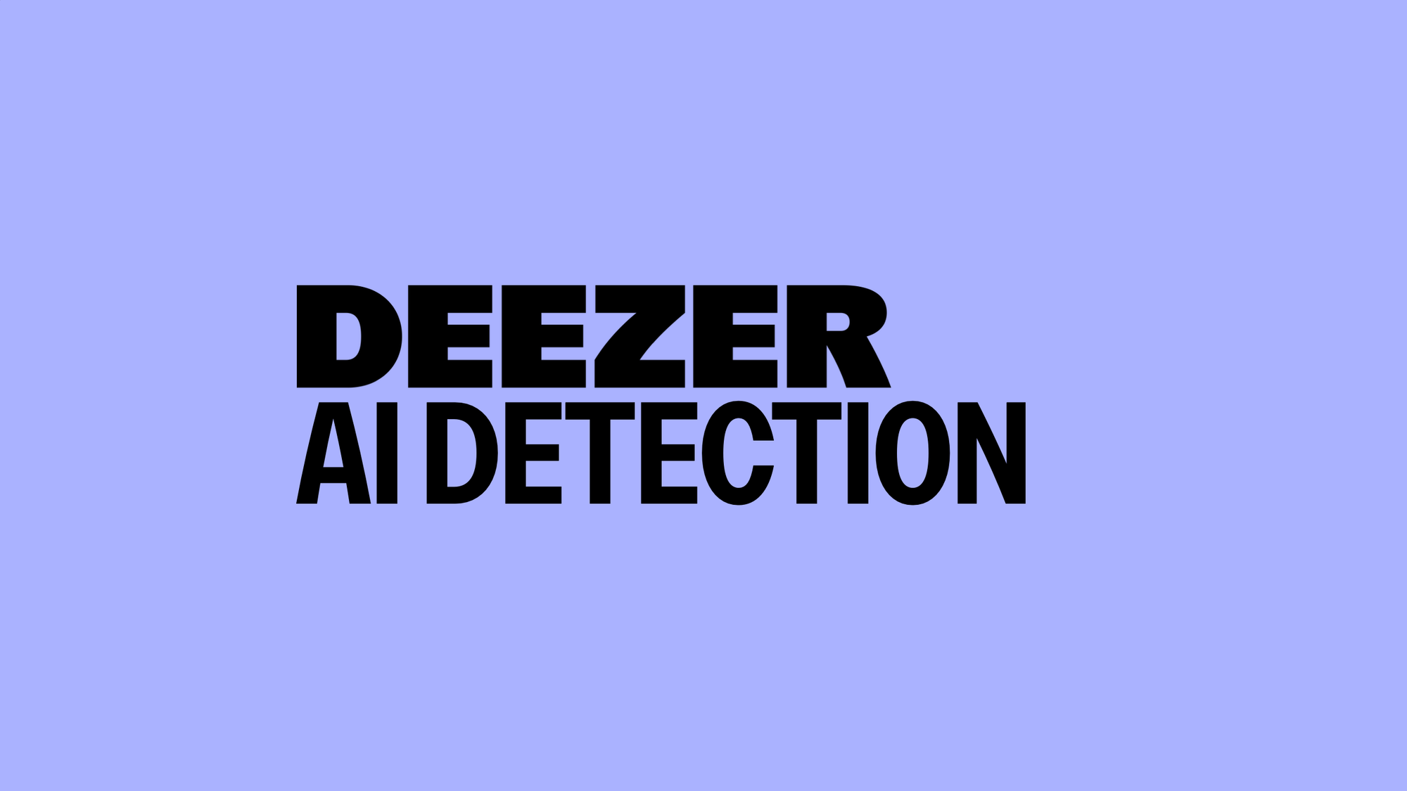 Официальная карточка Deezer AI Detection