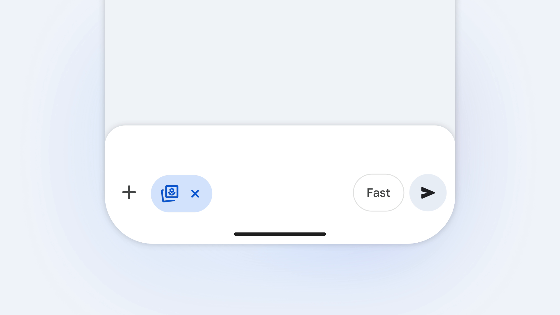 Панель ввода Gemini с подключением Google Photos для персонализированной генерации изображений