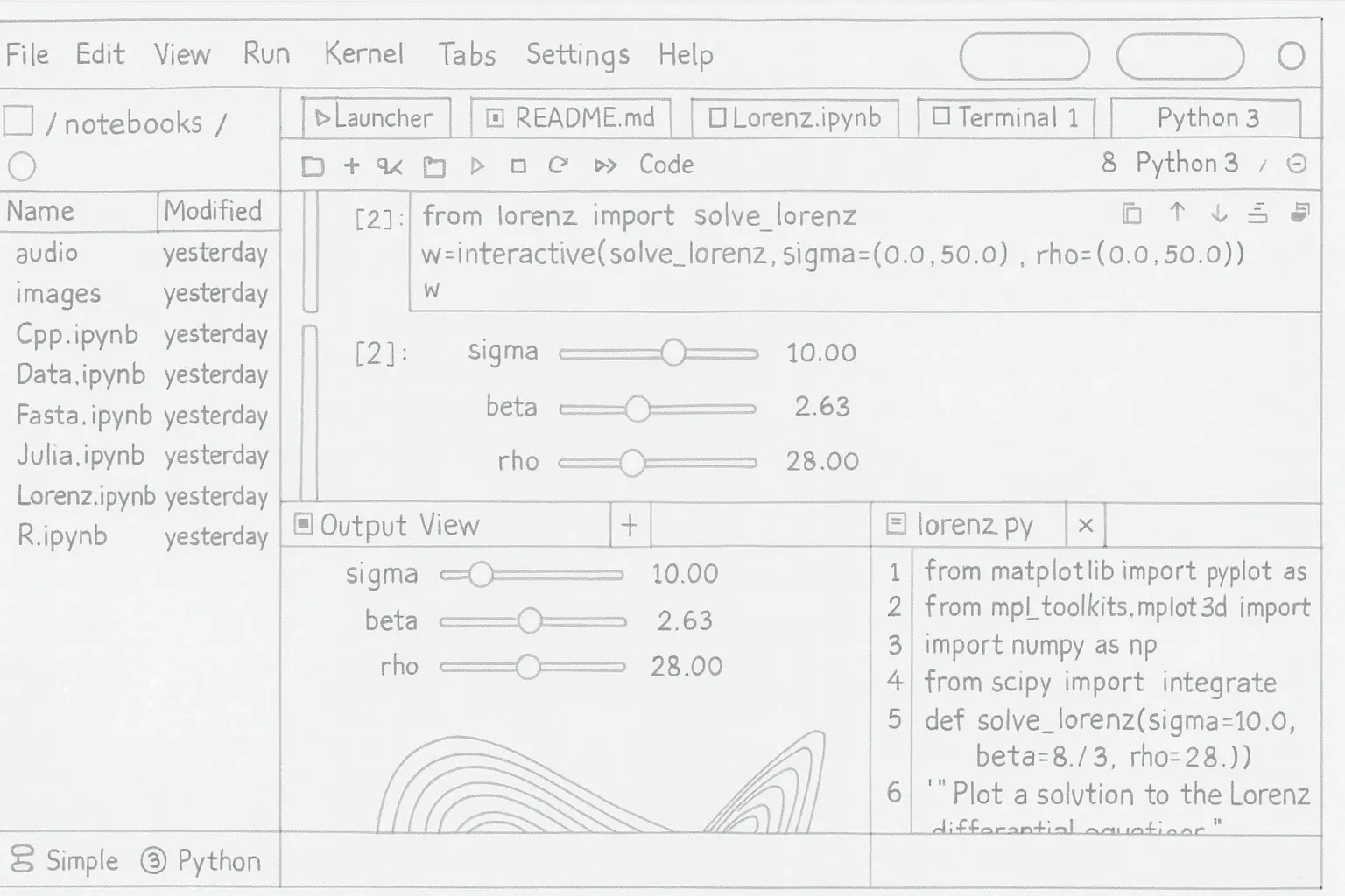 Официальная иллюстрация OpenAI из анонса GPT-5.2-Codex с интерфейсом среды разработки и ноутбука