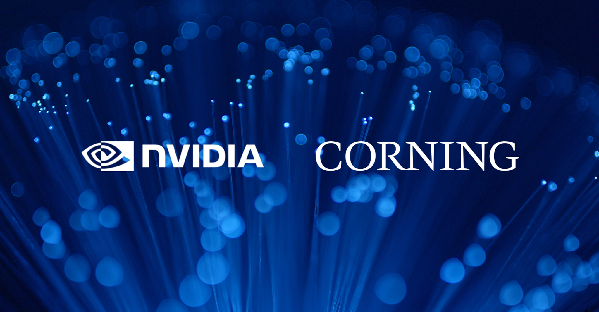Официальный визуал партнёрства NVIDIA и Corning для AI-инфраструктуры