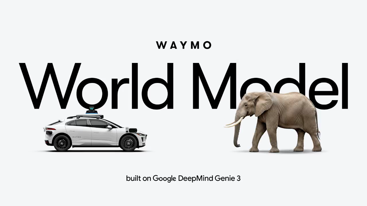 Официальное изображение Waymo World Model, построенной на Google DeepMind Genie 3