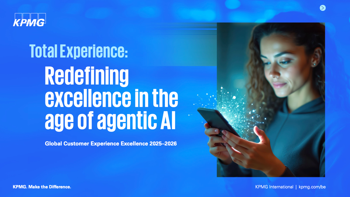 Обложка отчёта KPMG Total Experience Redefining excellence in the age of agentic AI