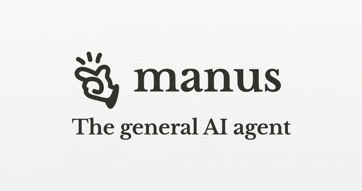 Официальный визуал Manus с подписью The general AI agent
