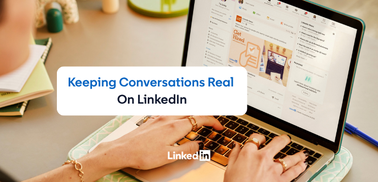 Официальная обложка LinkedIn о сохранении живых профессиональных обсуждений