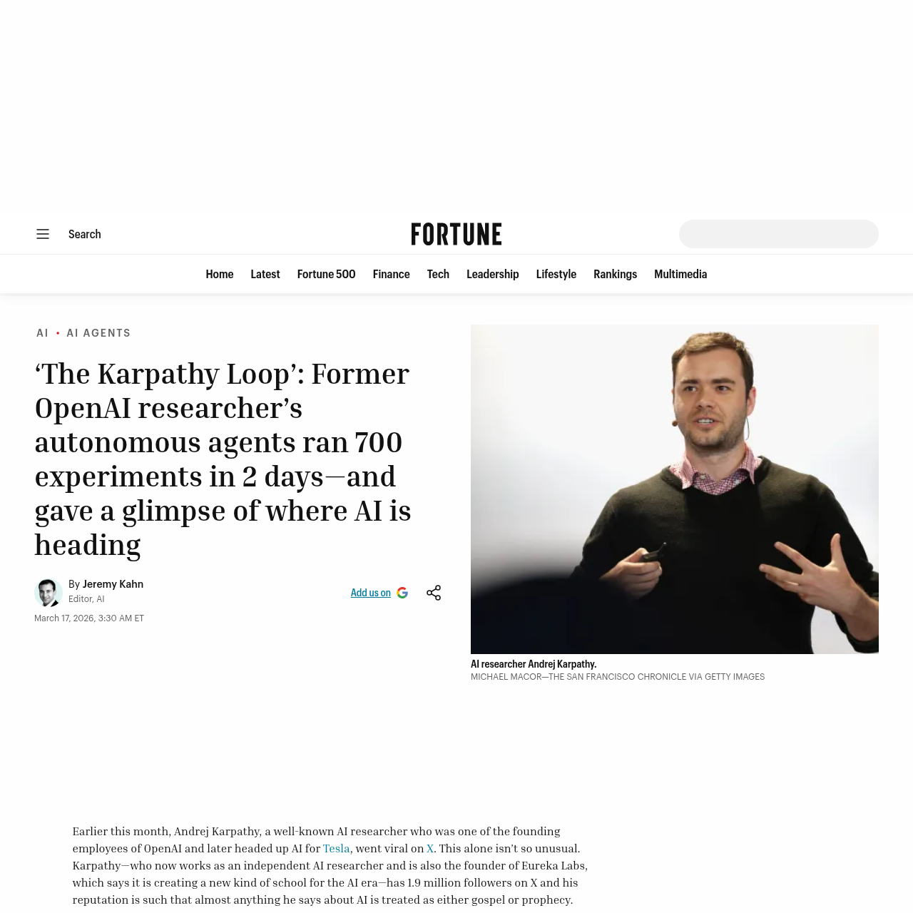 Autoresearch Карпати: ИИ-агент провёл 700 экспериментов за 2 дня