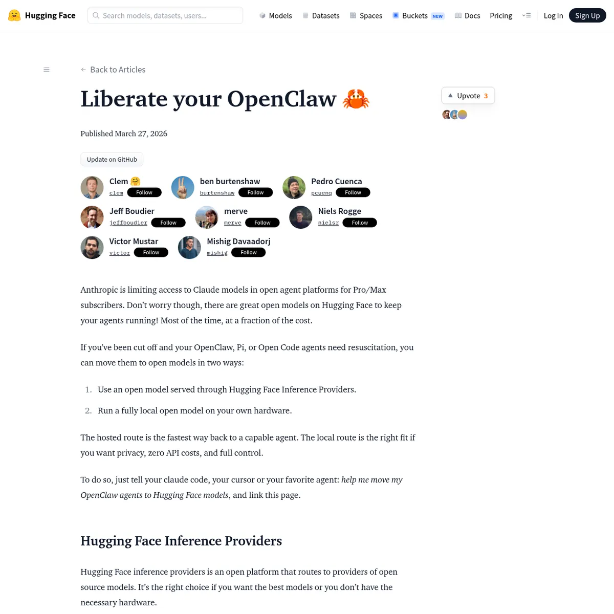 OpenClaw без Claude: как перейти на открытые модели через Hugging Face