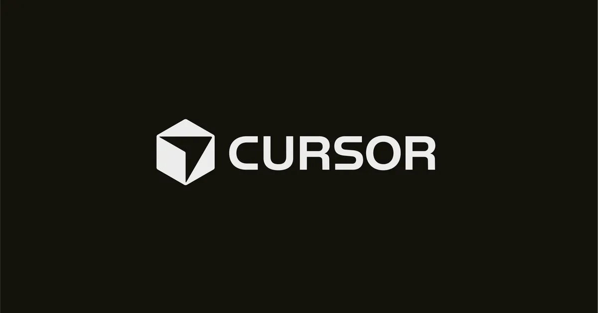 Официальный логотип Cursor на темном фоне