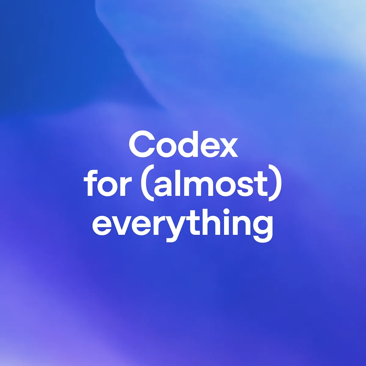 Официальная обложка OpenAI Codex for almost everything