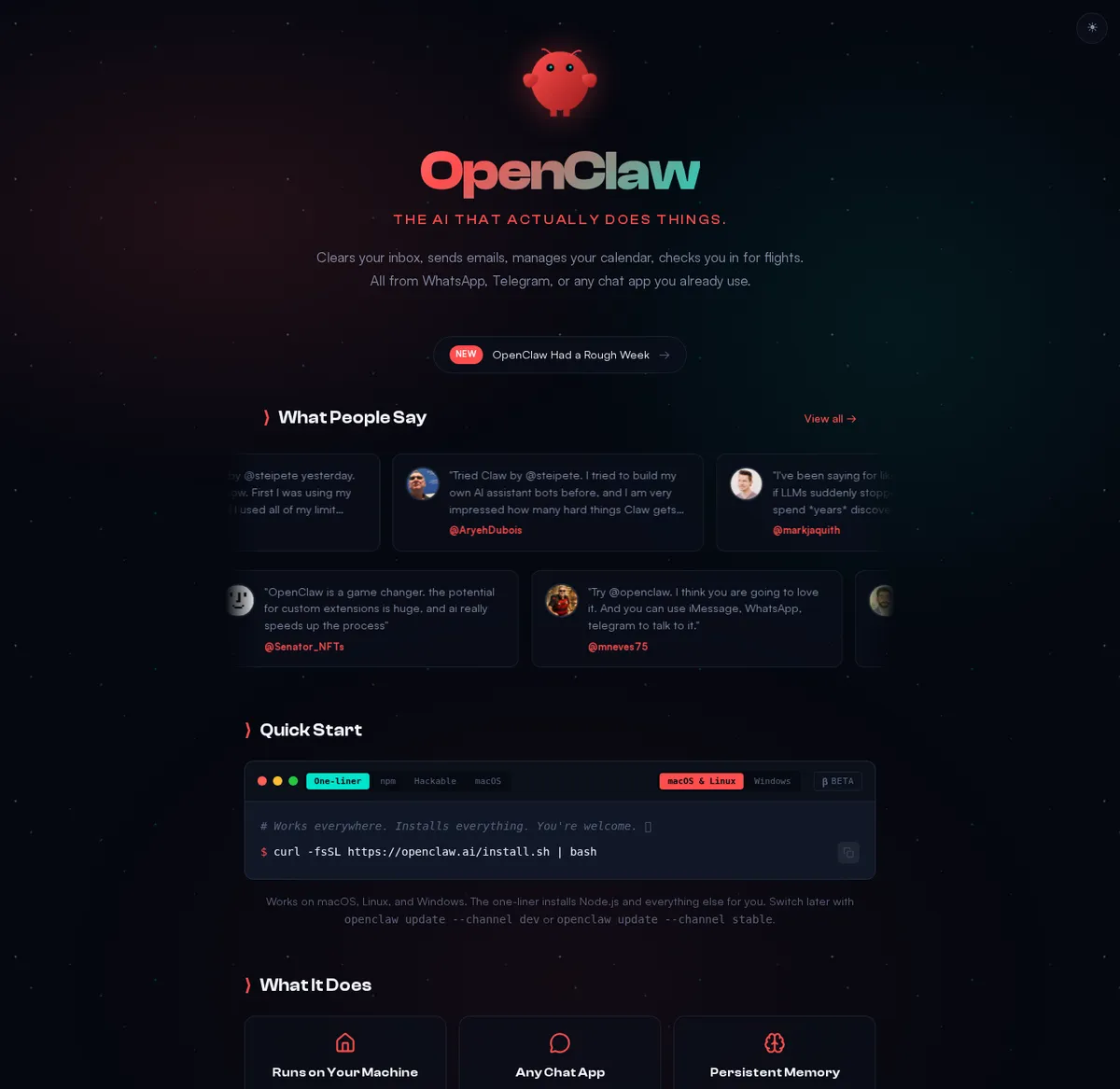 OpenClaw как автономный AI-агент с доступом к почте, чатам и GitHub