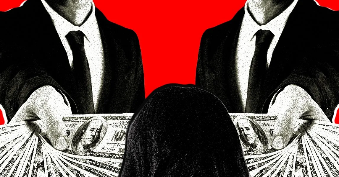 Иллюстрация WIRED к материалу о кампании Build American AI и оплате инфлюенсеров