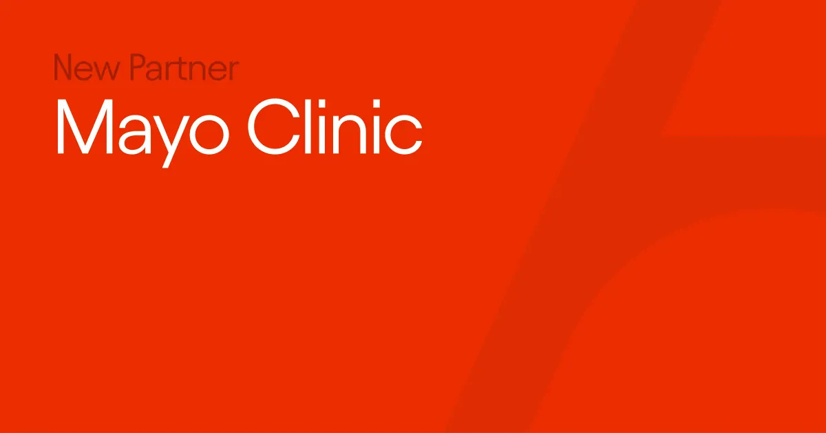 Официальная графика Abridge о партнёрстве с Mayo Clinic для ambient documentation