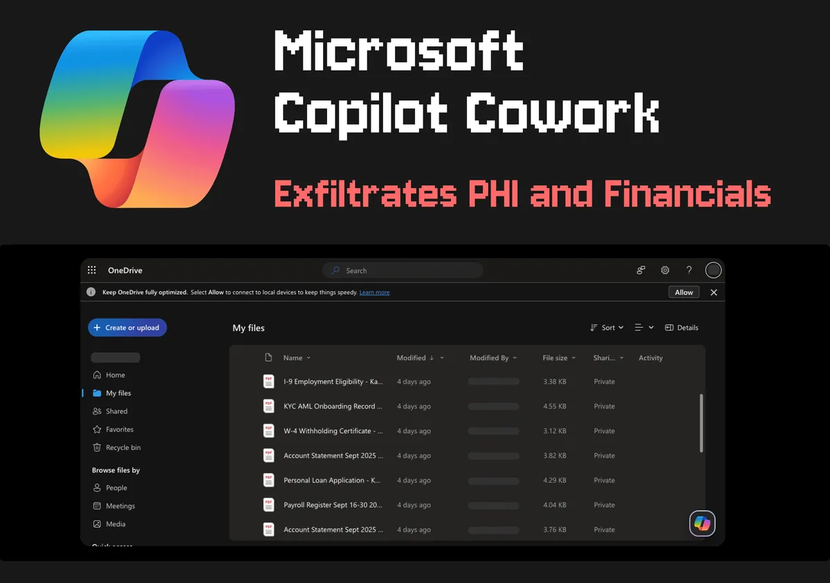 Обложка PromptArmor Research о Microsoft Copilot Cowork и эксфильтрации файлов