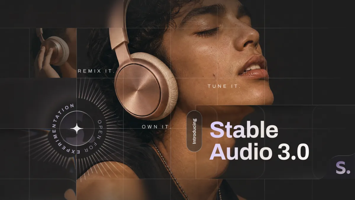 Официальная обложка Stable Audio 3.0 от Stability AI