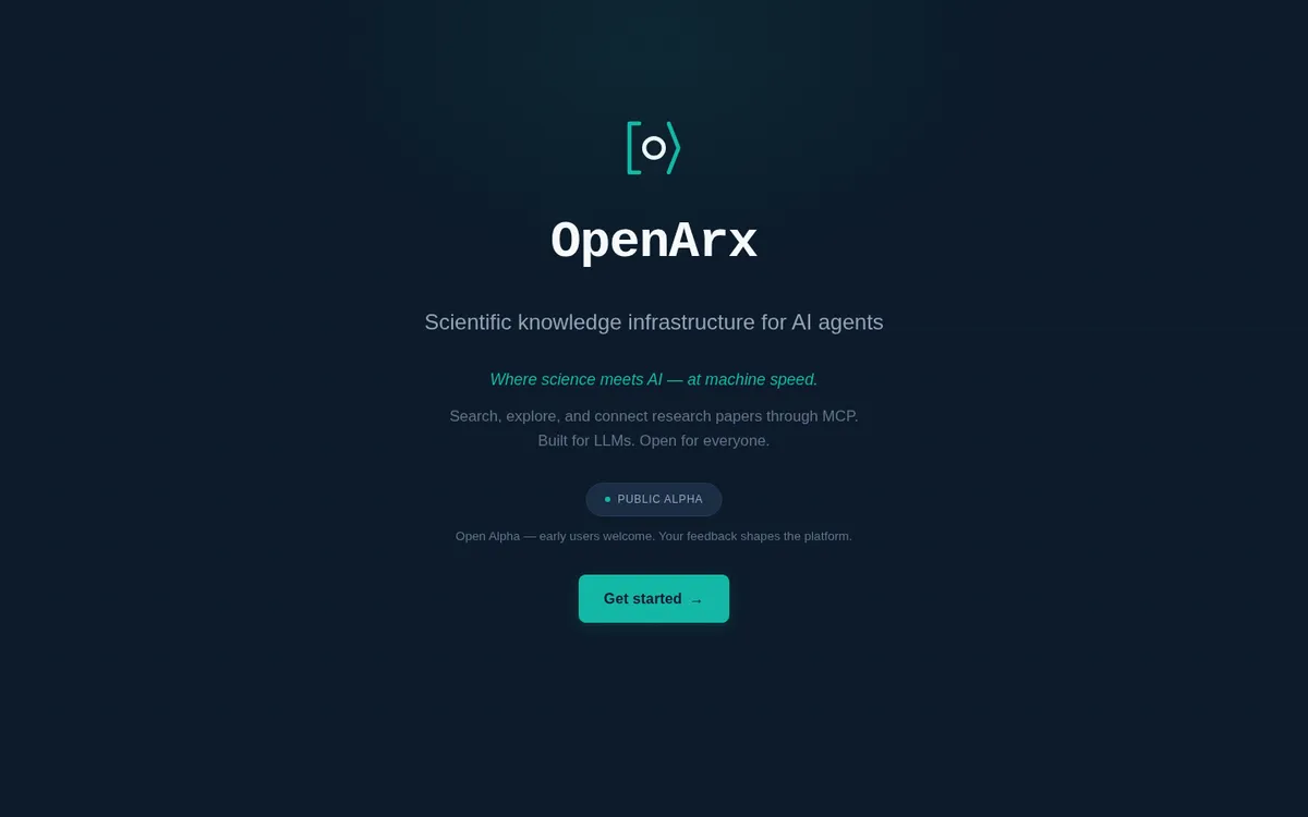 OpenArx как MCP-инфраструктура для научных AI-агентов