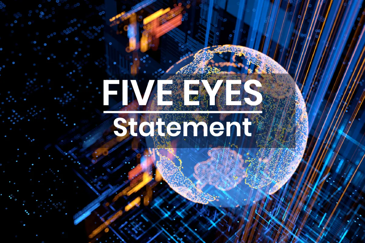 Официальное изображение NCSC Five Eyes Statement к заявлению о киберрисках frontier AI