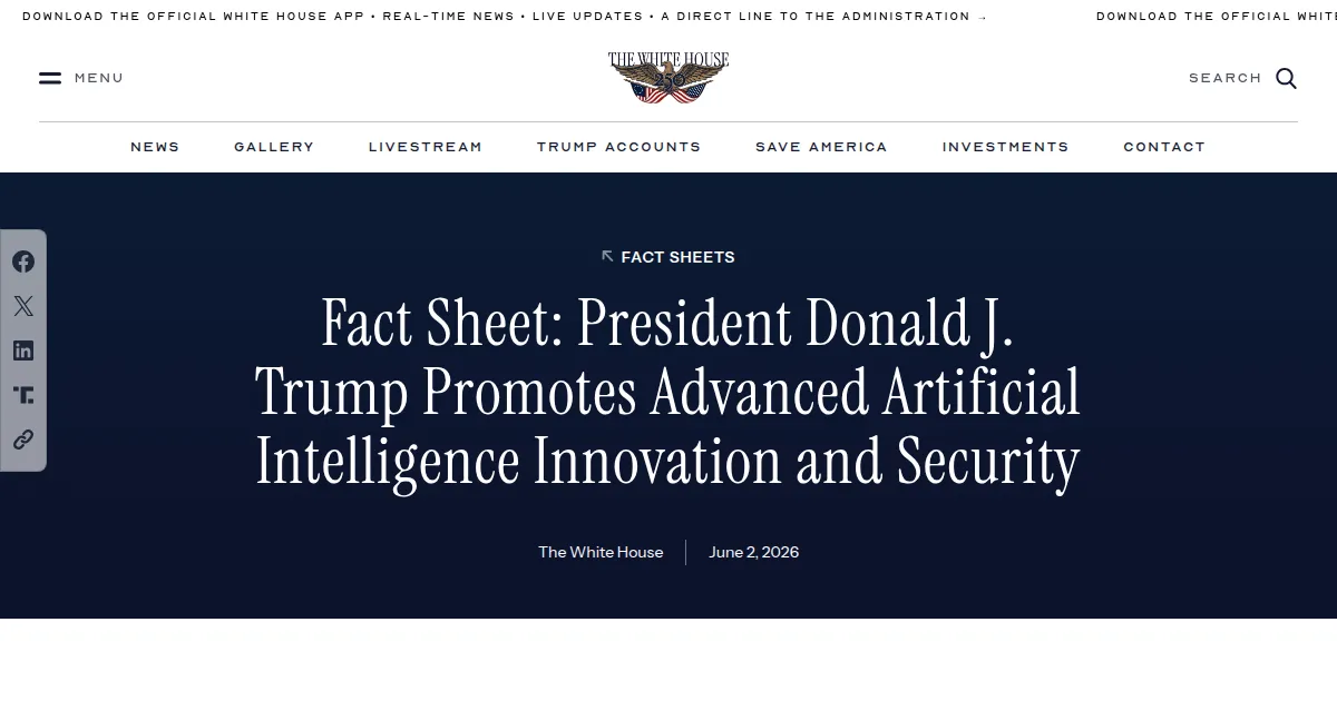 Белый дом и госдоля США в OpenAI: страница об указе по продвинутому ИИ