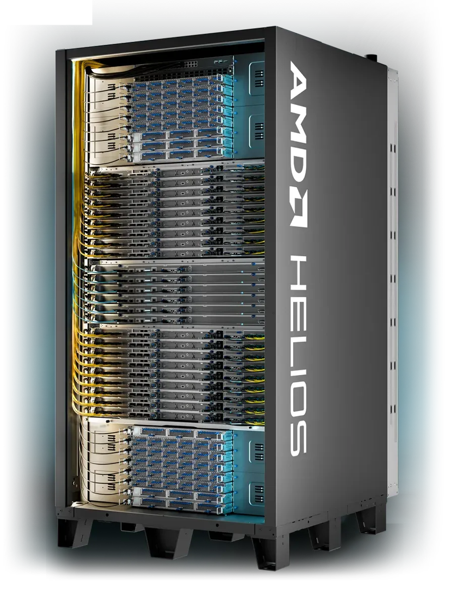 Ускоритель AMD Instinct MI455X и стоечная система Helios для ИИ