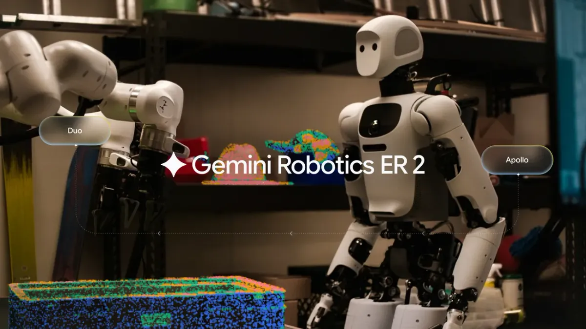 Gemini Robotics ER 2 координирует роботов Duo и Apollo 2