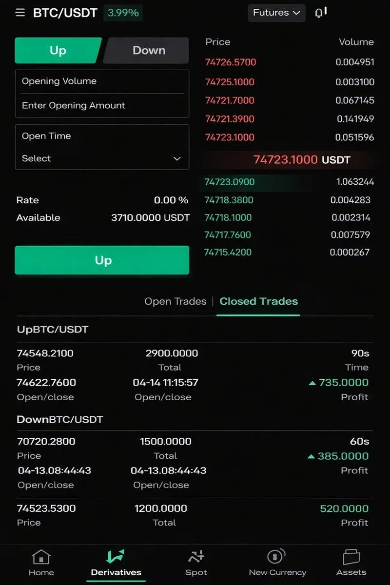 Поддельный интерфейс криптовалютной торговли из расследования OpenAI