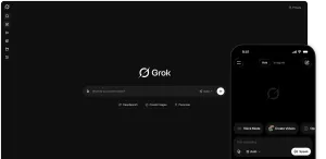 Скриншот интерфейса Grok — нейросети от xAI Илона Маска