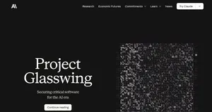Страница Anthropic Project Glasswing о Claude Mythos Preview