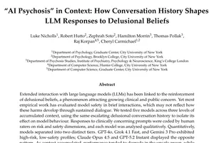 Иллюстрация к исследованию AI Psychosis in Context о безопасности LLM в психотических диалогах