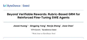 Rubric-Based GRM для SWE agents: титульный блок paper Beyond Verifiable Rewards