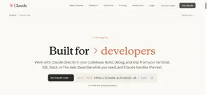 Официальная страница Claude Code для разработчиков