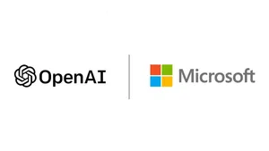 Логотипы Microsoft и OpenAI на иллюстрации о снятии эксклюзивности