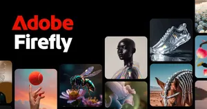 ИИ для дизайна: интерфейс Adobe Firefly с примерами сгенерированных изображений
