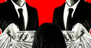 Иллюстрация WIRED к материалу о кампании Build American AI и оплате инфлюенсеров