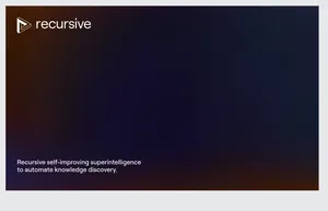 Официальный сайт Recursive Superintelligence с тезисом о self-improving AI