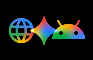 Vibe coding Android в Google AI Studio: логотипы Google AI Studio и Android на иллюстрации запуска Android-приложений