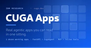 Официальная обложка Hugging Face и IBM Research для CUGA Apps