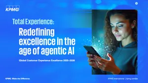 Обложка AI-отчёта KPMG Total Experience, снятого после проверки галлюцинаций ИИ
