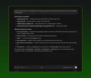 Инфраструктура AI-агентов: LucidLink MCP Server читает файлы и собирает список задач