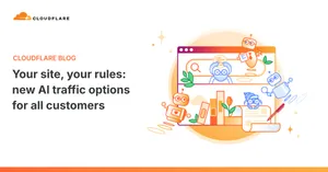 Cloudflare AI crawlers: официальная обложка Cloudflare о новых AI traffic options для владельцев сайтов