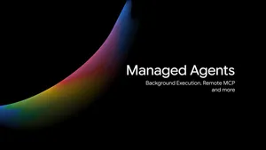 Официальный баннер Google Blog: Managed Agents, Background Execution, Remote MCP and more