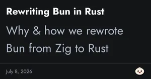Claude Code использует Rust-порт Bun: переход внутренней среды выполнения с Zig на Rust
