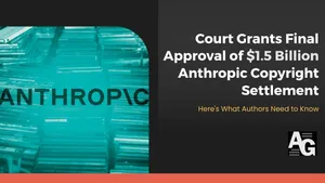 Официальная обложка Authors Guild о финальном утверждении соглашения Anthropic с авторами на $1,5 млрд