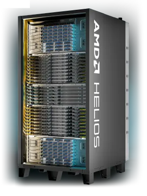 Ускоритель AMD Instinct MI455X и стоечная система Helios для ИИ