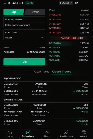 Поддельный интерфейс криптовалютной торговли из расследования OpenAI