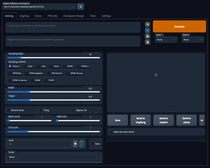 Stable Diffusion на русском: интерфейс Web UI для локальной генерации изображений