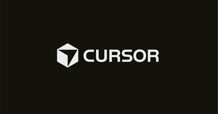 Официальный логотип Cursor на темном фоне
