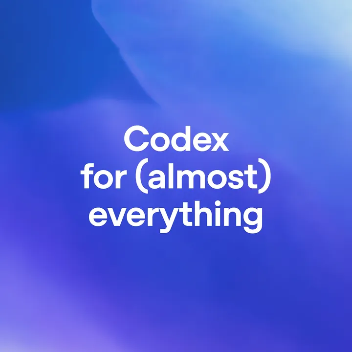 Официальная обложка OpenAI Codex for almost everything
