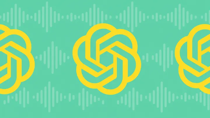 OpenAI купила Weights.gg: логотип OpenAI на фоне аудиоволн о voice cloning