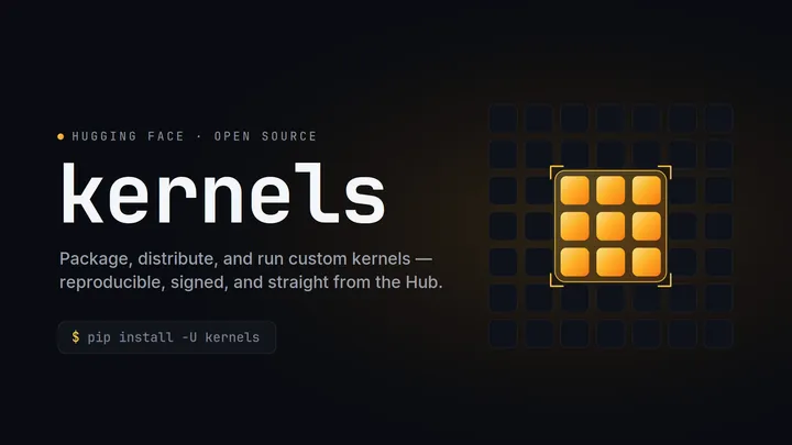 Hugging Face Kernels: карточка kernel-репозитория с trusted publisher для безопасных GPU-kernels